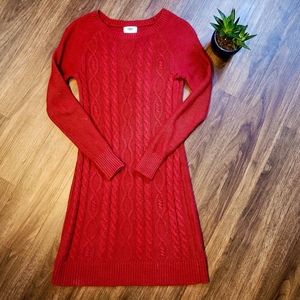 Old Navy Red Sweater Dress